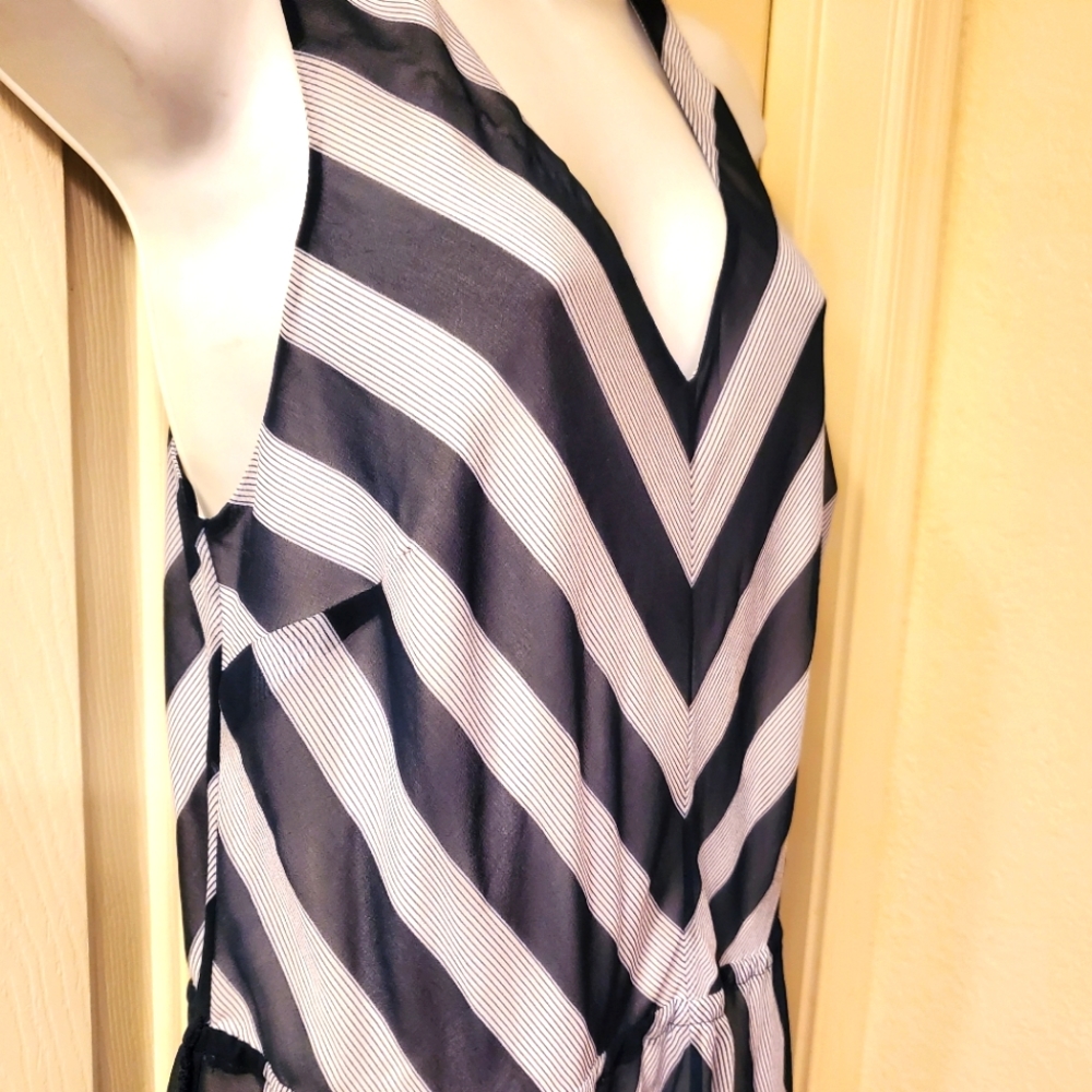 Tommy Bahama chevron maxi dress Large